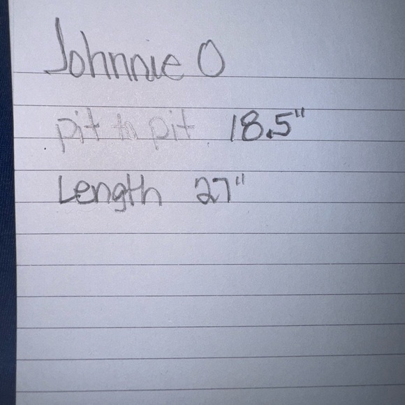 Johnnie-O long sleeved blue space dyed T-shirt medium - Picture 6 of 6